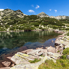 Amazing Landscape with Fish Banderitsa Lake, Pirin Mountain, Bulgaria