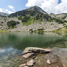 Amazing Landscape with Muratovo Lake and Muratov peak, Pirin Mountain, Bulgaria