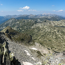 Amazing Panorama from Kamenitsa peak, Pirin Mountain, Bulgaria