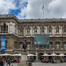 LONDON, ENGLAND - JUNE 16 2016: Royal Academy of Arts, City of London, England, Great Britain