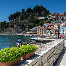 PARGA, GREECE - JULY 17, 2014: Amazing summer view of town of Parga, Epirus, Greece