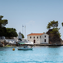 PARGA, GREECE - JULY 17, 2014: Amazing summer view of town of Parga, Epirus, Greece