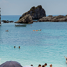 PARGA, GREECE - JULY 17, 2014: Amazing summer view of town of Parga, Epirus, Greece