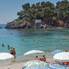 PARGA, GREECE - JULY 17, 2014: Amazing summer view of town of Parga, Epirus, Greece