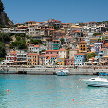 PARGA, GREECE - JULY 17, 2014: Amazing summer view of town of Parga, Epirus, Greece