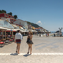 PARGA, GREECE - JULY 17, 2014: Amazing summer view of town of Parga, Epirus, Greece