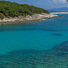 Amazing view of Emblisi Fiskardo Beach, Kefalonia, Ionian islands, Greece