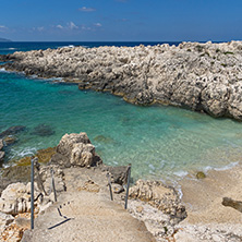 Panorama of Alaties Beach, Kefalonia, Ionian islands, Greece