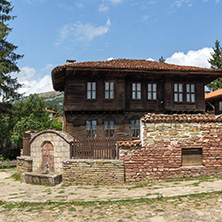 KOTEL, BULGARIA - AUGUST 1, 2014: Houses of the nineteenth century in historical town of Kotel, Sliven Region, Bulgaria