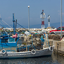 THASSOS, GREECE - APRIL 5, 2016: Port of Skala Rachoniou, Thassos island, East Macedonia and Thrace, Greece