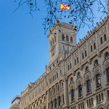 MADRID, SPAIN - JANUARY 22, 2018: Building of Navy Headquarters in City of Madrid, Spain