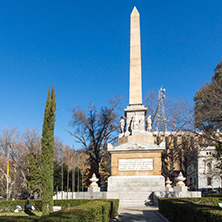 MADRID, SPAIN - JANUARY 22, 2018: Monument to Fallen Heroes in City of Madrid, Spain