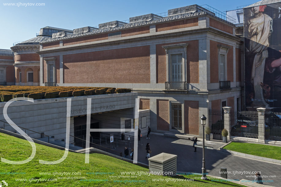 MADRID, SPAIN - JANUARY 22, 2018: National Museum of the Prado in City of Madrid, Spain