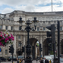 LONDON, ENGLAND - JUNE 16 2016: Trafalgar Square, City of London, England, Great Britain