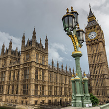 LONDON, ENGLAND - JUNE 16 2016: Houses of Parliament, Westminster Palace, London, England, Great Britain