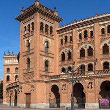 MADRID, SPAIN - JANUARY 24, 2018:  Las Ventas Bullring (Plaza de Toros de Las Ventas) in City of Madrid, Spain