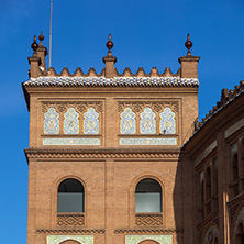 MADRID, SPAIN - JANUARY 24, 2018:  Las Ventas Bullring (Plaza de Toros de Las Ventas) in City of Madrid, Spain