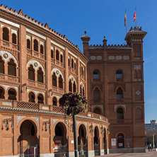 MADRID, SPAIN - JANUARY 24, 2018:  Las Ventas Bullring (Plaza de Toros de Las Ventas) in City of Madrid, Spain