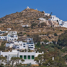IOS, GREECE - MAY 4, 2013: Landscape of Ios island in Aegean sea, Cyclades, Greece