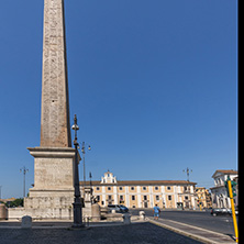 ROME, ITALY - JUNE 25, 2017: Amazing view of Lateran Obelisk in city of Rome, Italy