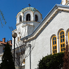 SANDANSKI, BULGARIA - APRIL 4, 2018: Orthodox church of St. George in town of Sandanski, Bulgaria