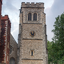 LONDON, ENGLAND - JUNE 16 2016: Sunset view of Lambeth Palace, London, England, Great Britain