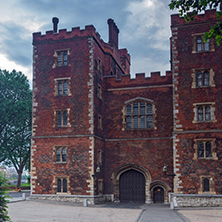 LONDON, ENGLAND - JUNE 16 2016: Sunset view of Lambeth Palace, London, England, Great Britain