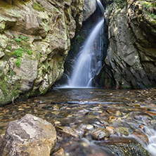 Amazing Landscape of Fotinovo waterfalls (Fotinski waterfall) in Rhodopes Mountain, Pazardzhik region, Bulgaria