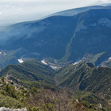 Landscape of Nestos River Gorge near town of Xanthi, East Macedonia and Thrace, Greece