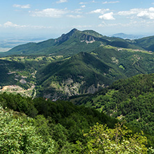 Amazing landscape of Green Hills near Krastova gora (Cross Forest) in Rhodope Mountains, Plovdiv region, Bulgaria