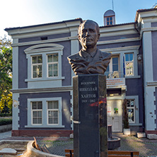 ASENOVGRAD, BULGARIA - OCTOBER 1, 2016: Nikolay Haytov Monument in the Center of town of Asenovgrad,  Plovdiv Region, Bulgaria