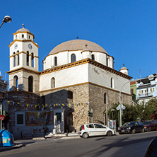 KAVALA, GREECE - DECEMBER 27, 2015:  Orthodox church in Kavala, East Macedonia and Thrace, Greece