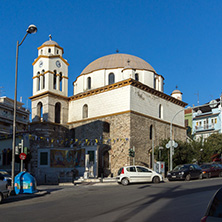 KAVALA, GREECE - DECEMBER 27, 2015:  Orthodox church in Kavala, East Macedonia and Thrace, Greece