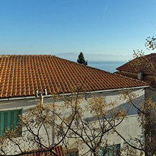 KAVALA, GREECE - DECEMBER 27, 2015: Street in old town of Kavala, East Macedonia and Thrace, Greece