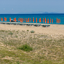 Panorama of Scala beach in Kefalonia, Ionian Islands, Greece