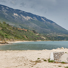 Small port with boats at village of Pesada, Kefalonia, Ionian islands, Greece