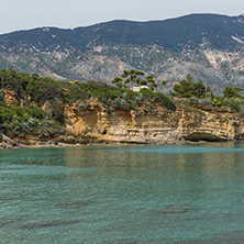 Amazing panorama of Pesada beach, Kefalonia, Ionian islands, Greece