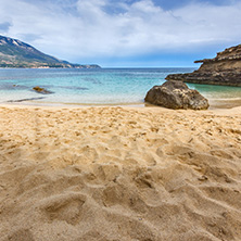 Amazing panorama of Pesada beach, Kefalonia, Ionian islands, Greece