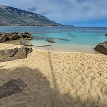 Amazing panorama of Pesada beach, Kefalonia, Ionian islands, Greece