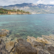 Amazing panorama of Pesada beach, Kefalonia, Ionian islands, Greece