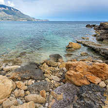 Amazing panorama of Pesada beach, Kefalonia, Ionian islands, Greece