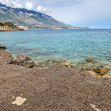 Amazing panorama of Pesada beach, Kefalonia, Ionian islands, Greece