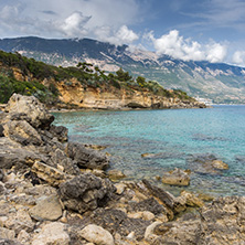 Amazing panorama of Pesada beach, Kefalonia, Ionian islands, Greece