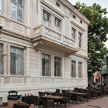 PLOVDIV, BULGARIA - MAY 25, 2018:  Streets in the center of city of Plovdiv, Bulgaria