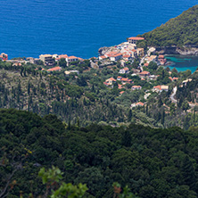 ASOS, KEFALONIA, GREECE - MAY 25, 2015: Panorama of Assos village and beautiful sea bay, Kefalonia, Ionian islands, Greece