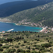 AGIA EFFIMIA, KEFALONIA, GREECE - MAY 25, 2015: Amazing Landscape of Agia Effimia town, Kefalonia, Ionian islands, Greece