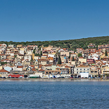 ARGOSTOLI, KEFALONIA, GREECE - MAY 26, 2015: Panorama to Argostoli town, Kefalonia, Ionian islands, Greece