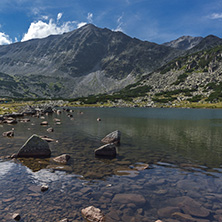 Amazing Landscape with Musala peak in Musalenski lakes,  Rila mountain, Bulgaria