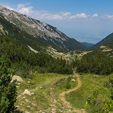 Landscape with Banderitsa River Valley, Pirin Mountain, Bulgaria