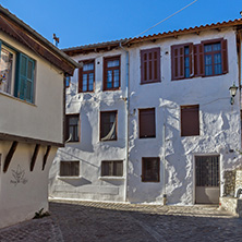 XANTHI, GREECE - DECEMBER 28, 2015: Street and old houses in old town of Xanthi, East Macedonia and Thrace, Greece